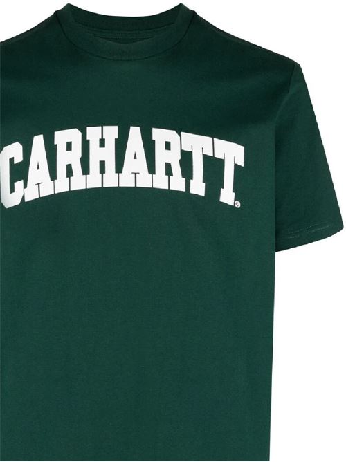 T-shirt con stampa del logo Carhartt WIP | I02899022VXXCHERVIL/WHITE